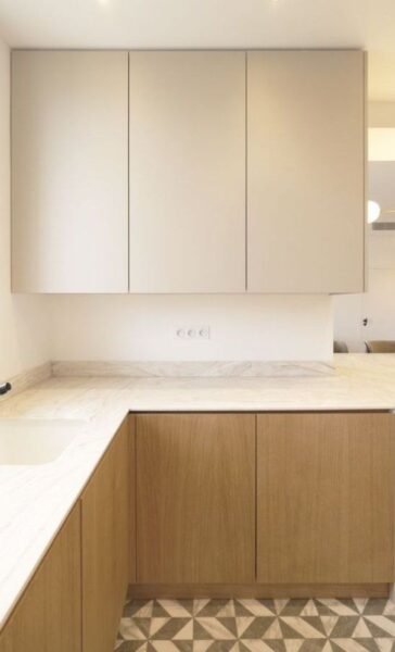 tủ bếp hỗ trợ sơ chế thực phẩm – thiết kế thuận tiện cho người nội trợ