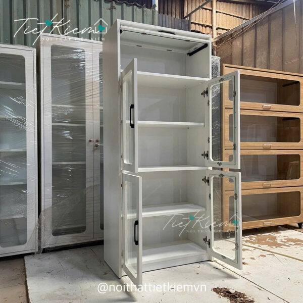 tủ bếp khu lưu trữ đồ khô – giữ thực phẩm gọn gàng và dễ tìm