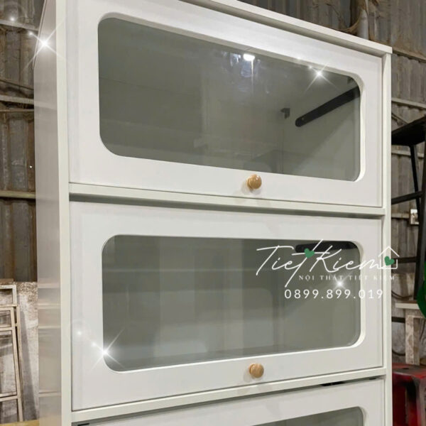 tủ bếp khu rửa chén – sắp xếp dụng cụ rửa bát gọn gàng