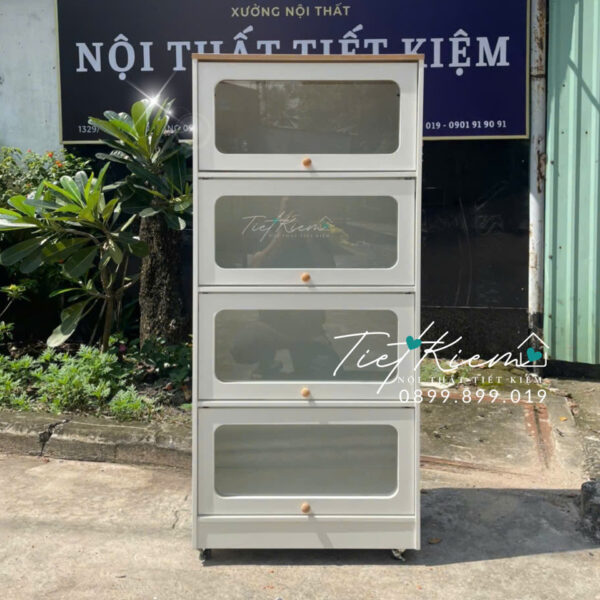 tủ bếp khu đặt máy rửa chén – tối ưu không gian rửa bát