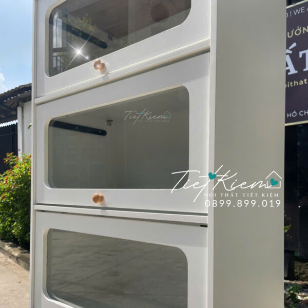 tủ bếp khu để nồi chảo – sắp xếp dụng cụ nấu ăn khoa học