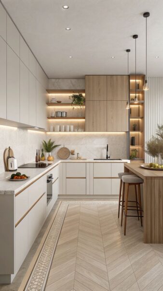 tủ bếp tận dụng góc chết – giải pháp tăng diện tích lưu trữ