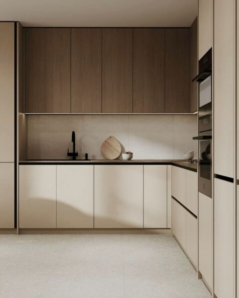 tủ bếp tăng hiệu quả nấu ăn – thiết kế phù hợp sinh hoạt gia đình