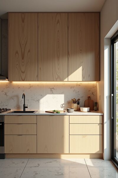 tủ bếp thiết kế khu vực rửa tiện lợi – giữ căn bếp luôn gọn gàng