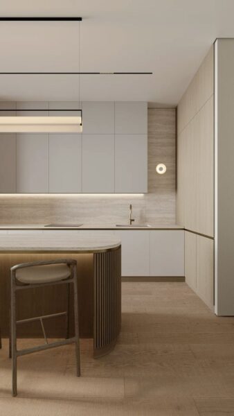 tủ bếp tối ưu thao tác bếp – giảm thời gian chuẩn bị món ăn