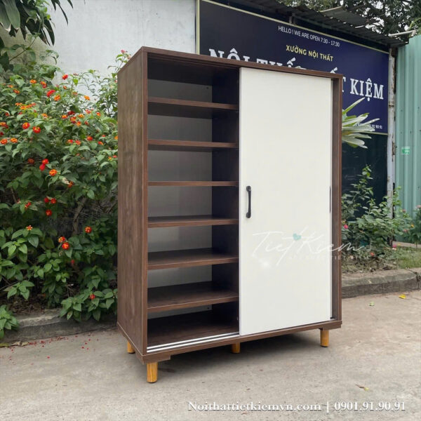 Tủ giày cho nhà ống – Mẫu giúp tối ưu diện tích mà vẫn giữ thẩm mỹ 1 Tu-Giay-Cho-Nha-ong