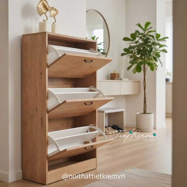 Tủ giày có chỗ để túi xách – Mẫu tiện lợi cho khu vực ra vào hằng ngày 1 Tu-Giay-Co-Cho-de-Tui-Xach