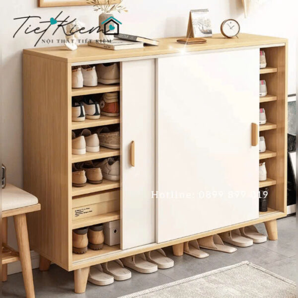 Tủ giày hoàn thiện theo yêu cầu – Mẫu phù hợp với không gian cần đo ni đóng giày 2 Tu-Giay-Hoan-Thien-Theo-Yeu-Cau