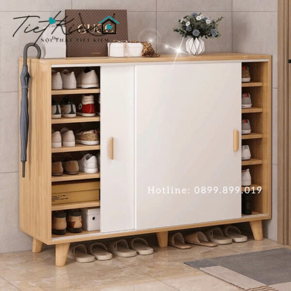 Tủ giày hoàn thiện theo yêu cầu – Mẫu phù hợp với không gian cần đo ni đóng giày 1 Tu-Giay-Hoan-Thien-Theo-Yeu-Cau