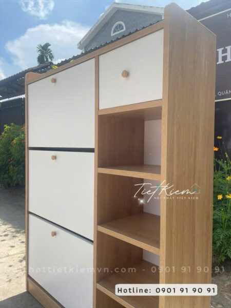 Tủ giày kết hợp gương – Mẫu nội thất giúp không gian thêm sang 1 Tu-Giay-Ket-Hop-Guong