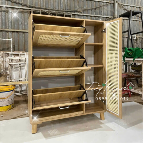 Tủ giày kết hợp treo áo – Mẫu tiện lợi cho lối vào gọn gàng 4 Tu-Giay-Ket-Hop-Treo-ao