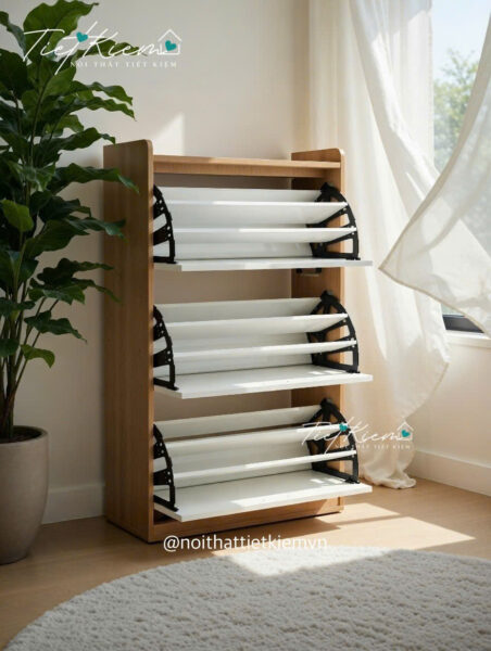 Tủ giày kiểu dáng thanh thoát – Lựa chọn phù hợp cho nhà cần cảm giác rộng hơn 1 Tu-Giay-Kieu-Dang