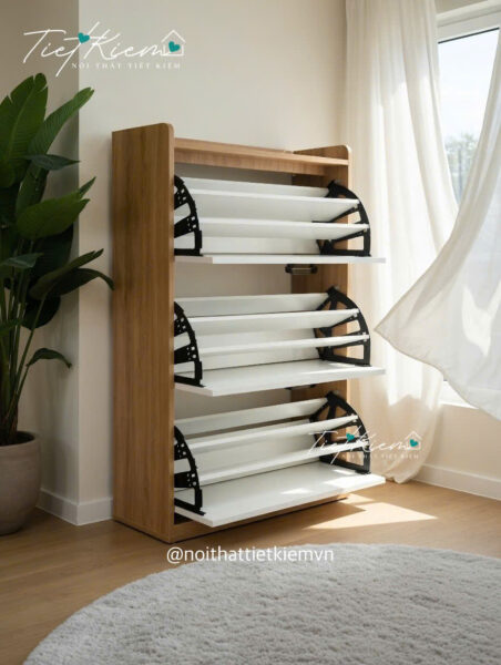 Tủ giày kiểu dáng thanh thoát – Lựa chọn phù hợp cho nhà cần cảm giác rộng hơn 4 Tu-Giay-Kieu-Dang