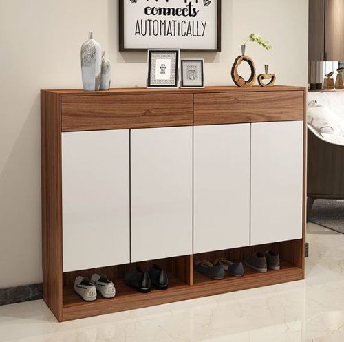 Tủ giày gỗ MDF giá tốt màu trắng – Thiết kế tối giản hiện đại 1 Tu-giay-go-MDF-gia-tot-mau-trang