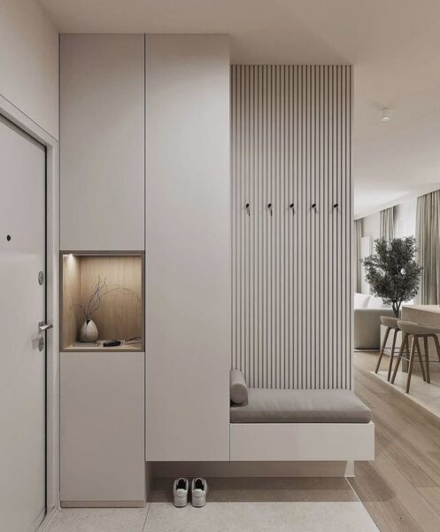 Tủ giày phong cách Hàn Quốc có ghế ngồi – Tiện nghi cho lối vào 1 Tu-giay-phong-cach-Han-Quoc-co-ghe-ngoi