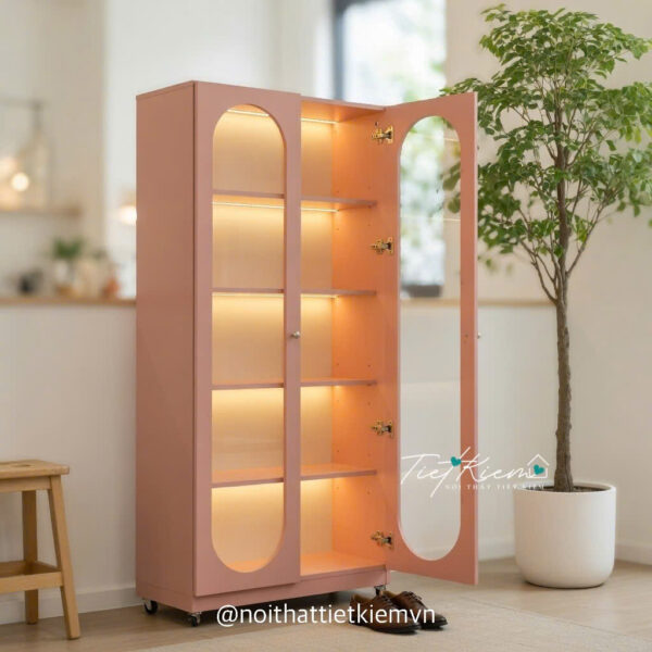 Tu trung bay co den decor 3