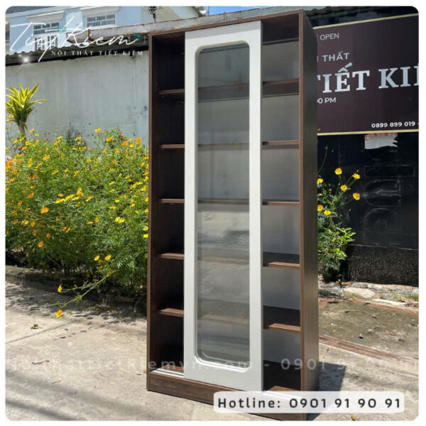 Tủ trưng bày có đèn phòng khách – Thiết kế sang trọng hiện đại 1 Tu-trung-bay-co-den-phong-khach