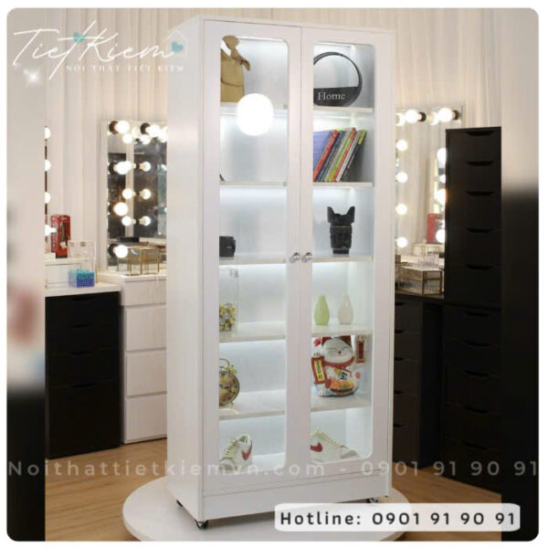 Tủ trưng bày decor gỗ MDF – Bền đẹp và giá hợp lý 2 Tu-trung-bay-decor-go-MDF