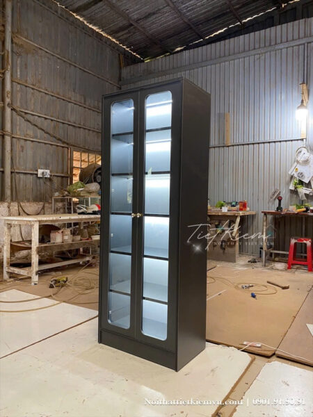 Tủ trưng bày hiện đại – Xu hướng nội thất trang trí phòng khách 4 Tu-trung-bay-hien-dai