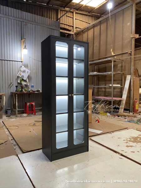 Tủ trưng bày hiện đại – Xu hướng nội thất trang trí phòng khách 1 Tu-trung-bay-hien-dai