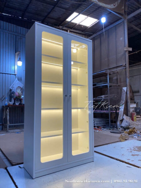 Tủ trưng bày hiện đại cánh kính – Sang trọng và chống bụi tốt 4 Tu-trung-bay-hien-dai-canh-kinh