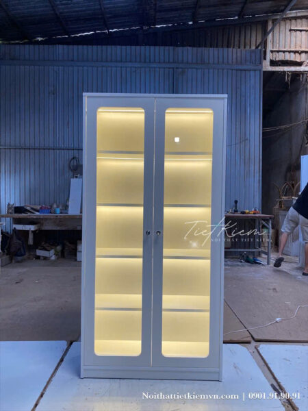 Tủ trưng bày hiện đại cánh kính – Sang trọng và chống bụi tốt 1 Tu-trung-bay-hien-dai-canh-kinh