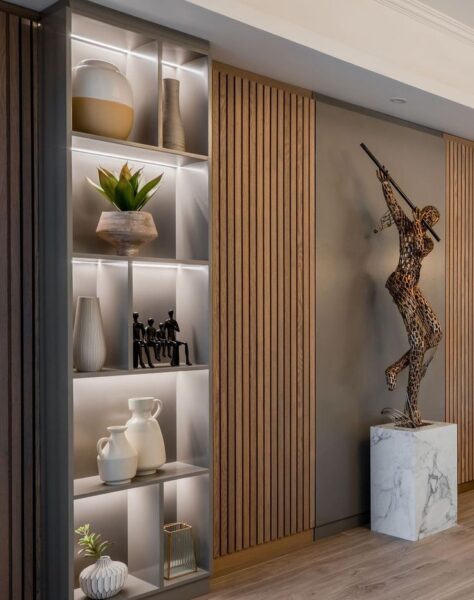 Tủ trưng bày tối giản – Xu hướng nội thất hiện đại cho phòng khách 2 Tu-trung-bay-toi-gian