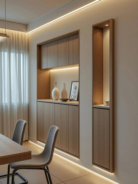 Tủ trưng bày tối giản – Xu hướng nội thất hiện đại cho phòng khách 1 Tu-trung-bay-toi-gian