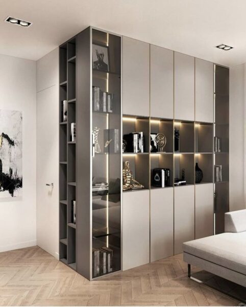 Tủ trưng bày tối giản decor – Trang trí không gian sống tinh tế 1 Tu-trung-bay-toi-gian-decor