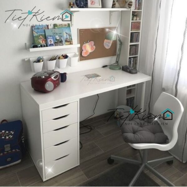 bàn ikea gỗ - ikea desk 1m2 nội thất tiết kiệm blv999