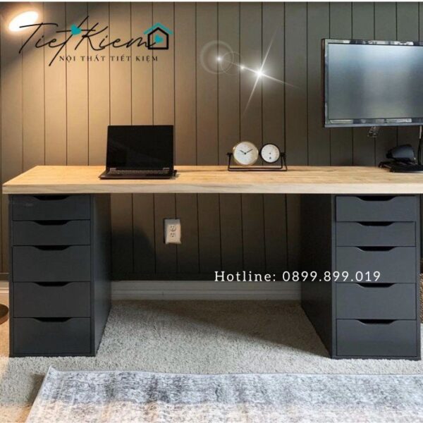 bàn ikea gỗ- ikea desk 1m6 nội thất tiết kiệm t88879
