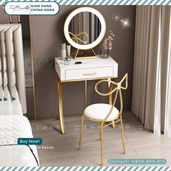 bàn trang điểm có đèn led nội thất tiết kiệm btd399