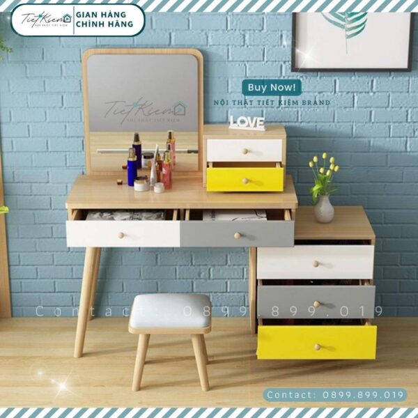 bàn trang điểm gỗ nội thất tiết kiệm btd525