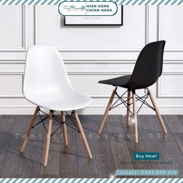 ghế ngồi chân gỗ sồi nội thất tiết kiệm dành cho bàn làm việc thiết kế ikea và bàn văn phòng chịu lực tốt ge7979