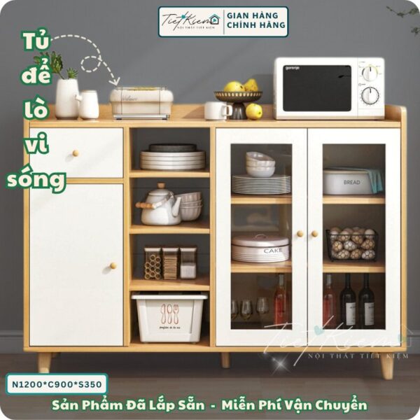 kệ để đồ nhà bếp, tủ lò vi sóng nội thất tiết kiệm kebep2