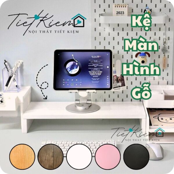 kệ màn hình máy hình gỗ kmh86