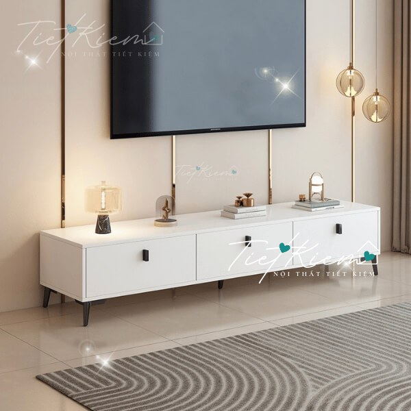 kệ tivi đẹp màu trắng 1m4 tv7789