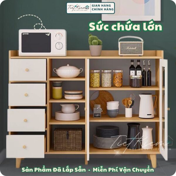 tủ bếp đa năng để lò vi sóng nttk tubep999