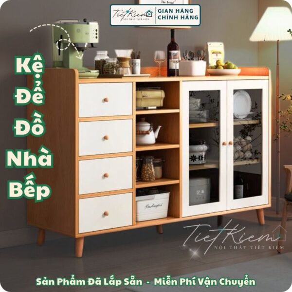 tủ bếp đẹp để lò vi sóng 1m2 b25180