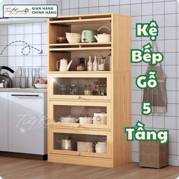 tủ bếp gỗ nội thất tiết kiệm tu.bep8
