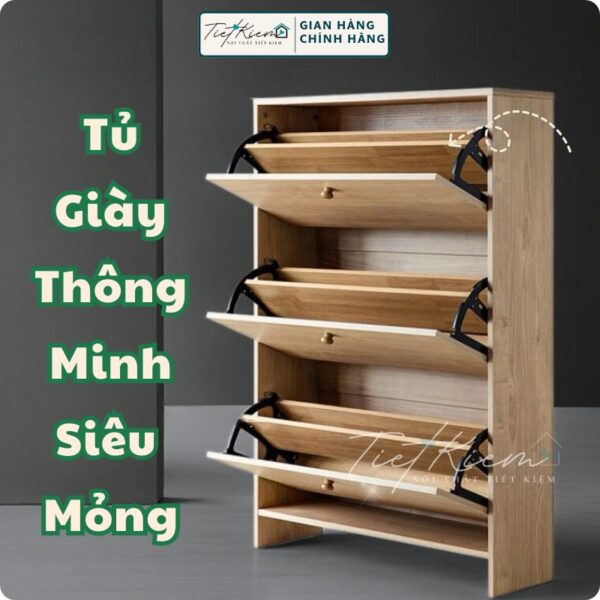 tủ đựng giày gỗ n80cm nội thất tiết kiệm tg8899