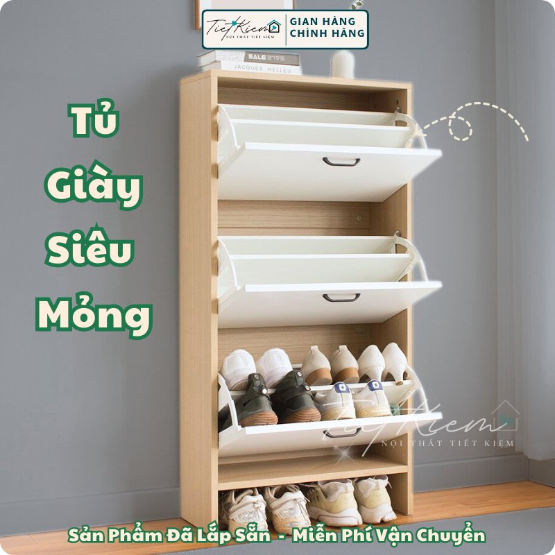 Tủ đựng giày nhỏ gọn 60cm Nội Thất Tiết Kiệm 290511 1 tủ đựng giày nhỏ gọn 60cm nội thất tiết kiệm 290511