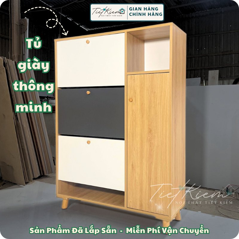 Tủ đựng giày thông minh N90cm Nội Thất Tiết Kiệm TG88698 1 tủ đựng giày thông minh n90cm nội thất tiết kiệm tg9992