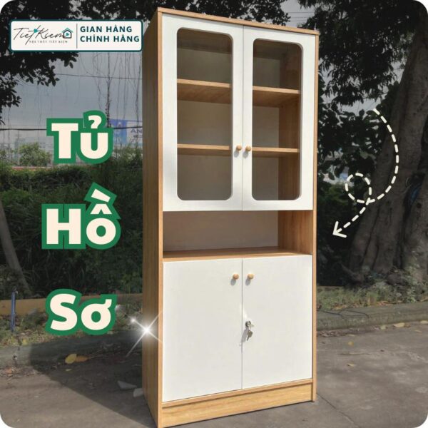 tủ đựng hồ sơ gỗ nội thất tiết kiệm tui0399