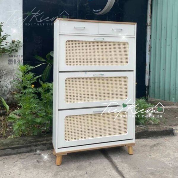 tủ giầy cánh mây ngang 80cm nội thất tiết kiệm tg2911