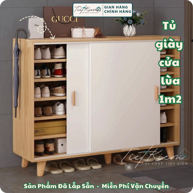 Tủ giày cửa lùa gỗ Nội Thất Tiết Kiệm TG9909 1 tủ giày cửa lùa gỗ nội thất tiết kiệm tg9909
