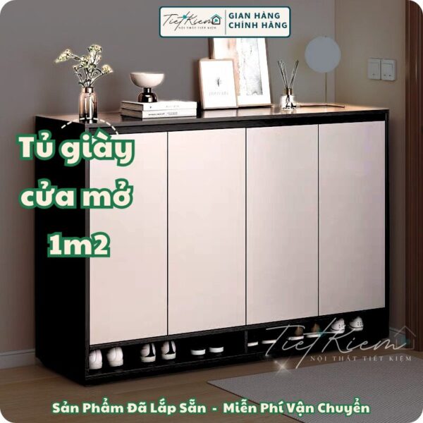 tủ giày cửa mở đẹp 1m2 nội thất tiết kiệm tg778798