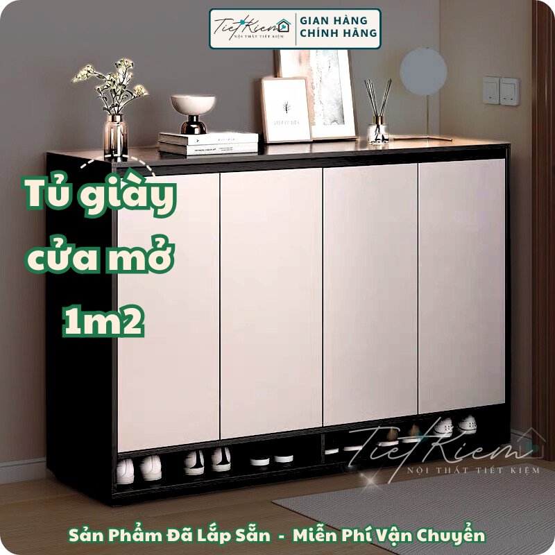 Tủ giày cửa mở đẹp 1m2 Nội Thất Tiết Kiệm TG778798 1 tủ giày cửa mở đẹp 1m2 nội thất tiết kiệm tg778798