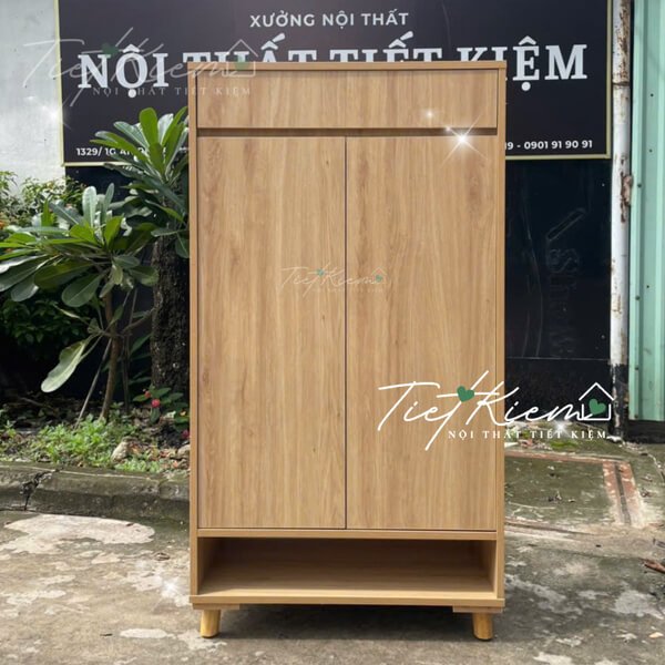 tủ giầy cửa mở màu đen n90cm nttk 80424