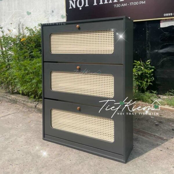 tủ giày dép lưới ngang 80cm nội thất tiết kiệm tg8998